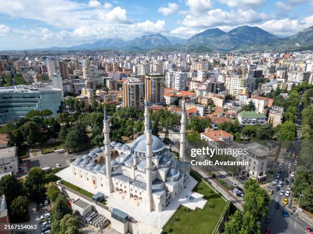 mosque in tirana, albania - albania stock pictures, royalty-free photos & images