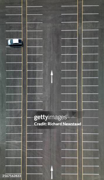 empty car park - sparse stock pictures, royalty-free photos & images