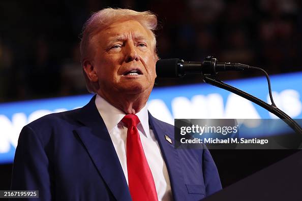 GOP Presidential Candidate Donald Trump Holds Campaign Rally In Wilkes Barre, Pennsylvania GOP Presidential Candidate Donald Trump Holds Campaign Rally In Wilkes Barre, Pennsylvania