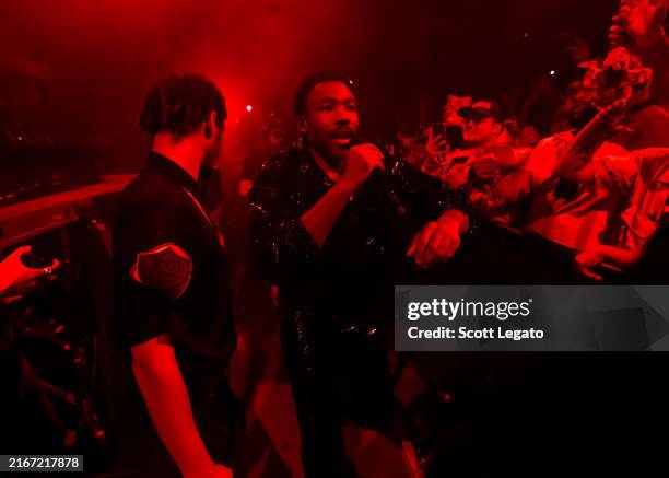 Childish Gambino performs during The New World Tour at Little Caesars Arena on August 17, 2024 in Detroit, Michigan.