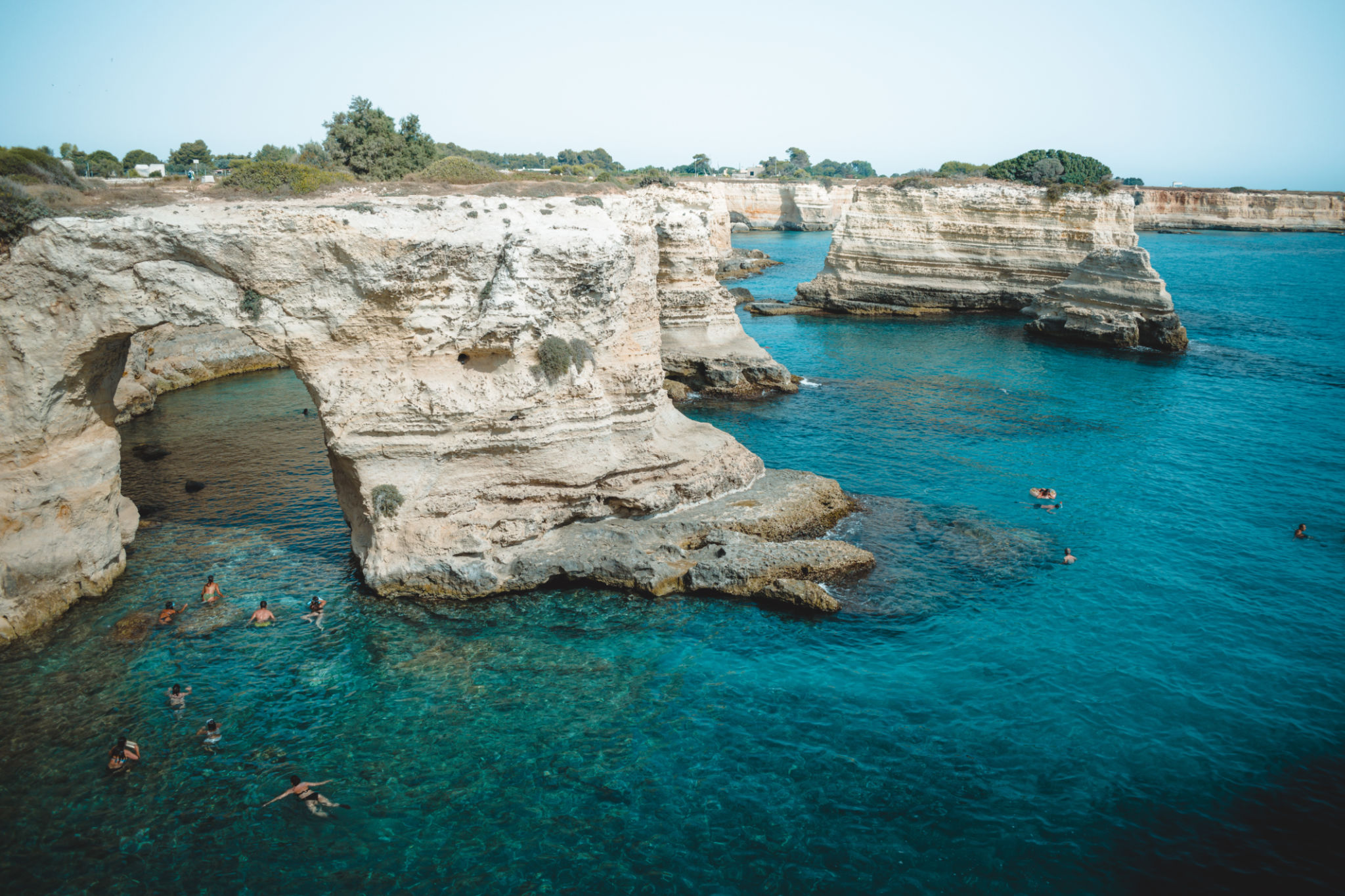 A Great View On Faraglioni Di Sant'andrea In Puglia A Great View On Faraglioni Di Sant'andrea In Puglia