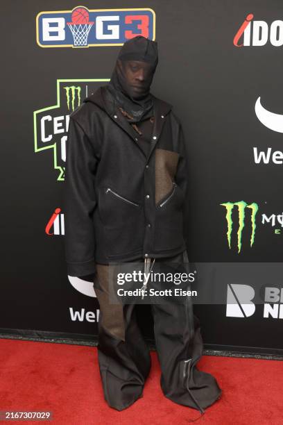 Ty Dolla $ign attends the Third Annual Monster Energy Big3 Celebrity Game at the TD Garden on August 18, 2024 in Boston, Massachusetts.