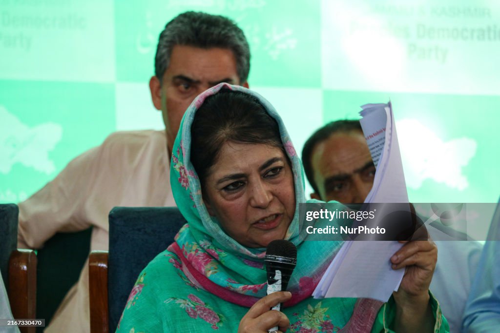 Peoples Democratic Party Releases Party Manifesto For Upcoming Legislative Assembly Elections In Kashmir