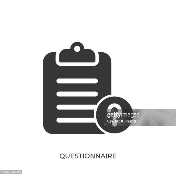 questionnare glyph solid icon. solid icon that can be applied anywhere, simple, pixel perfect and modern style - question mark icon stock illustrations