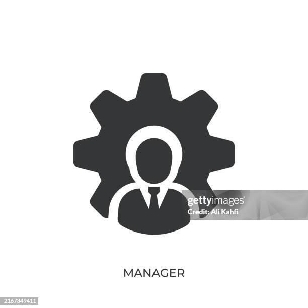 manager glyph solid icon. solid icon that can be applied anywhere, simple, pixel perfect and modern style - cost control stock illustrations