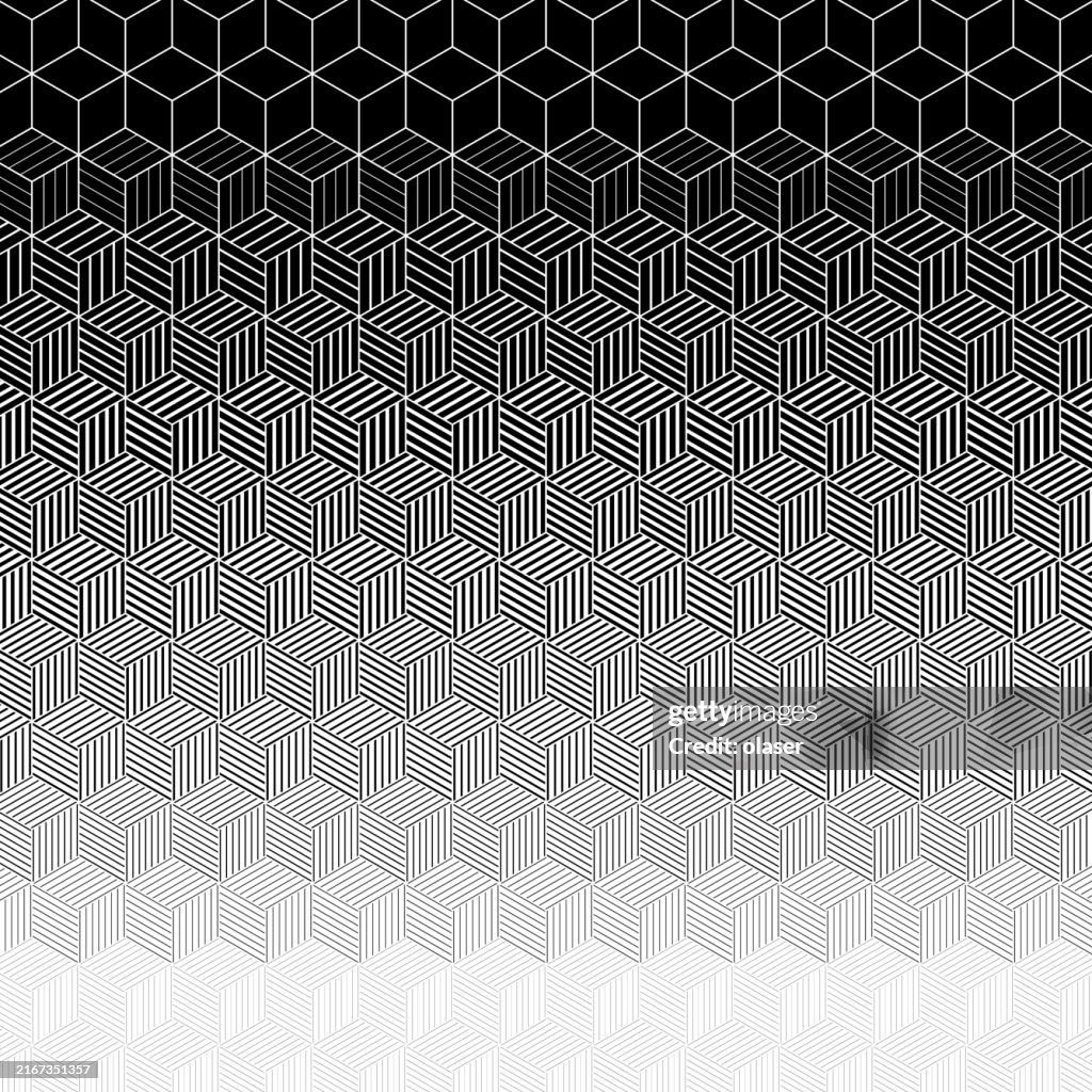 Vertical Fading Cube Pattern High-Res Vector Graphic - Getty Images