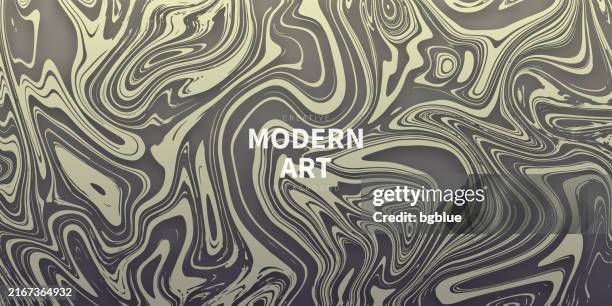 liquid background with gray gradient - trendy design - dark gray marble background stock illustrations