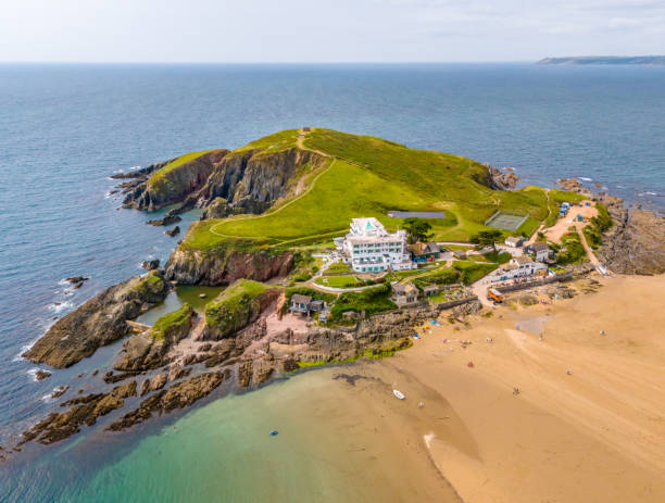 Luxury hotel on Burgh Island in Devon