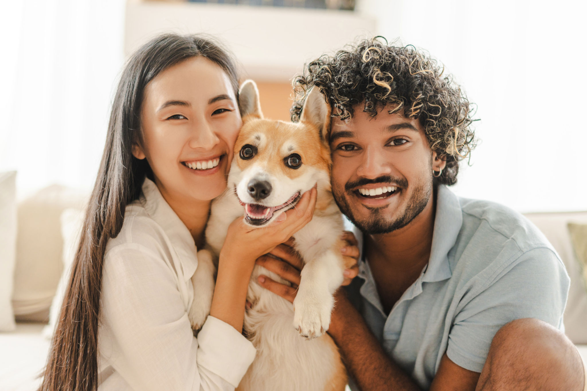 couple pet sitting