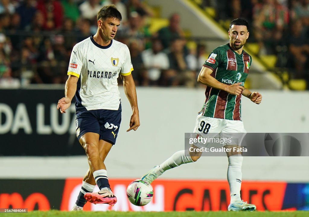 Mirko Topic Mirko Topic of FC Famalicao with Kikas of CF Estrela da Amadora in ...