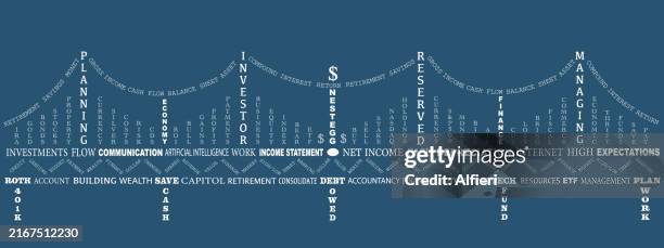 building a financial bridge - exchange rate board stock illustrations