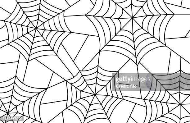 halloween fall spiderweb abstract background - spider web stock illustrations