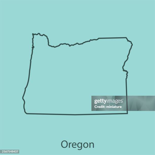 344 Oregon Map Drawing Stock Photos, High-Res Pictures, and Images ...