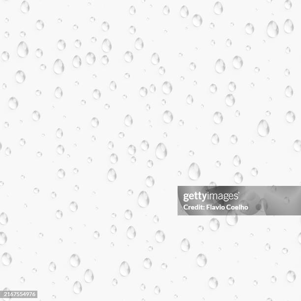 water droplets seamless pattern - goutte de pluie photos et images de collection