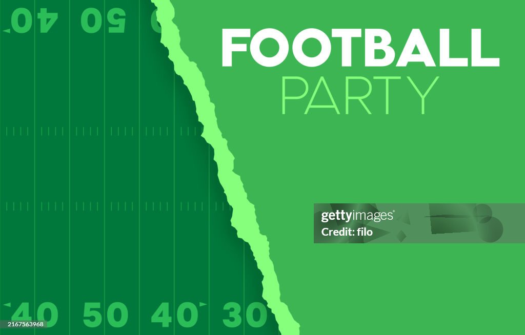 Football Field Football Party Background