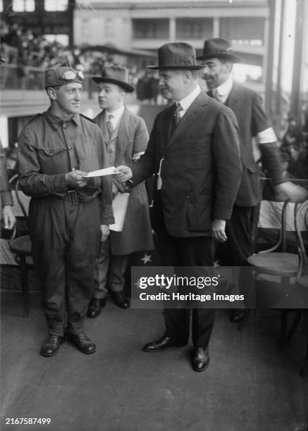 Sgt. C.R. Coombs, Alan Hawley, between circa 1915 and circa 1920. Shows Alan Hawley, President of the Aero Club of America. Creator: Bain News...