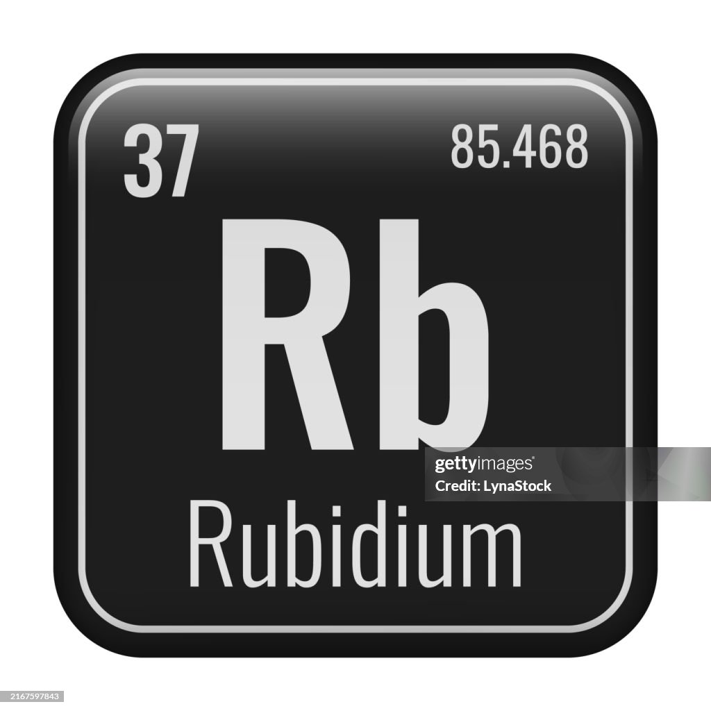 Rubidium Symbol Chemical Element Of The Periodic Table Vector ...