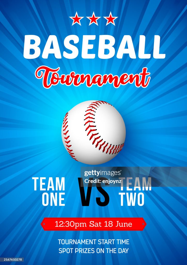 Póster del torneo de béisbol de EE. UU.