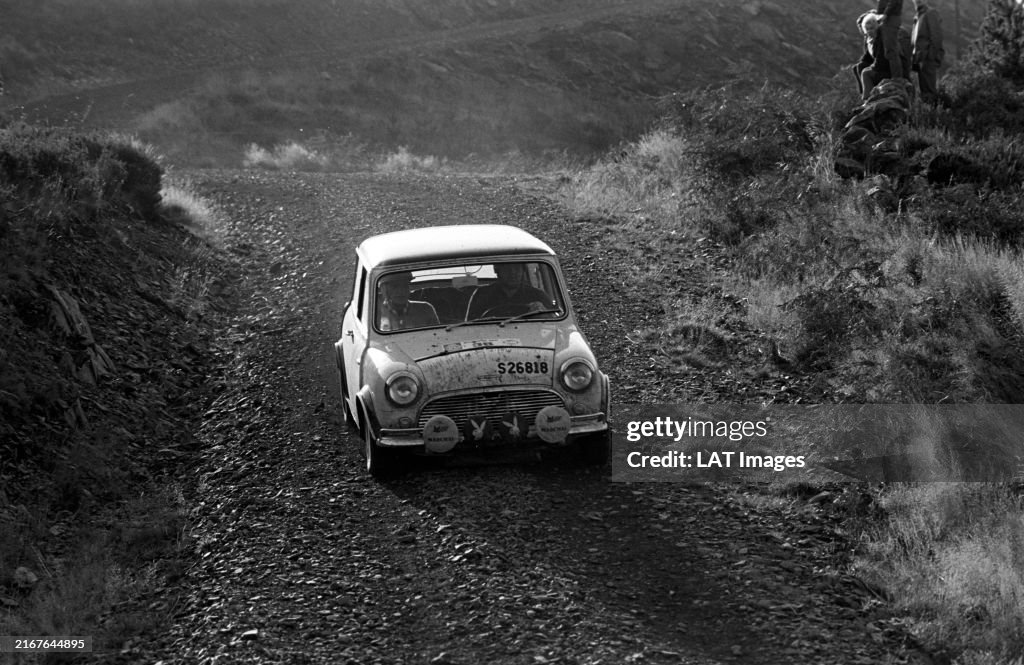 Rac Rally 1960 Jerry Larsson / Lars Lundblad, Mini cooper during the RAC Rally on ...