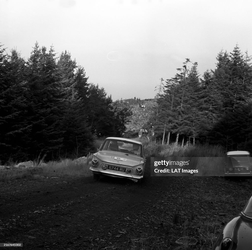 Rac Rally 1960 W Watton / L Cole, Ford Cortina Mk1 during the RAC Rally on November ...