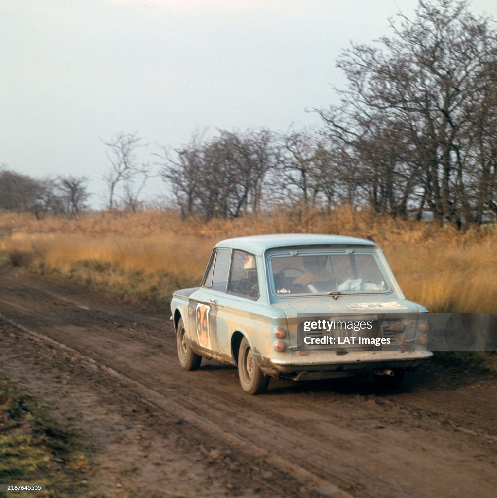 Rac Rally 1960 Colin Malkin / Robert Lyall, Hillman Imp during the RAC Rally on ...