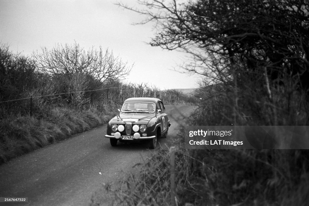 Rac Rally 1960 Åke Andersson / Björn Wahlgren, Saab 96 during the RAC Rally on... News ...