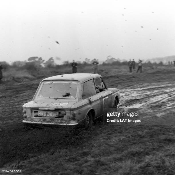 Rac Rally 1960 Colin Malkin / Robert Lyall, Hillman Imp during the RAC Rally on ...