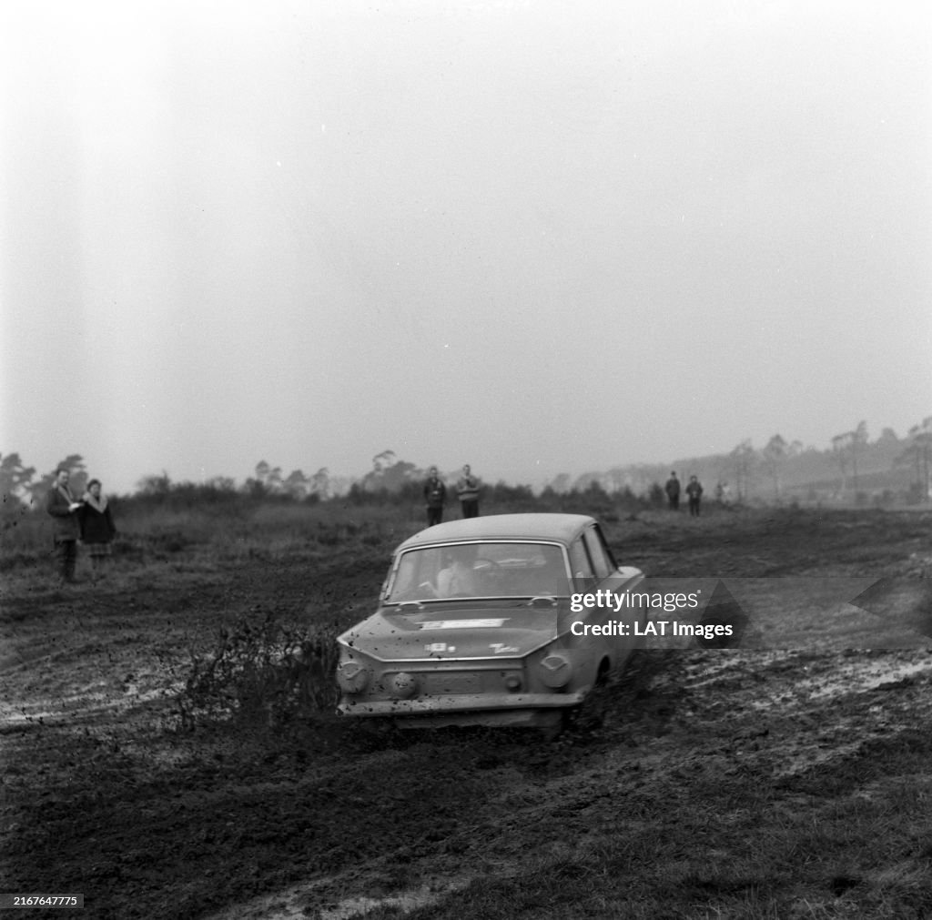 Ac Rally Lotus Ford Cortina during the RAC Rally on November 19, 1966. News ...