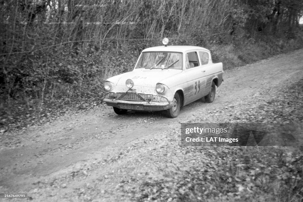 Rac Rally 1960 S Silverthorne / J Burke, Ford Anglia during the RAC Rally on... News ...