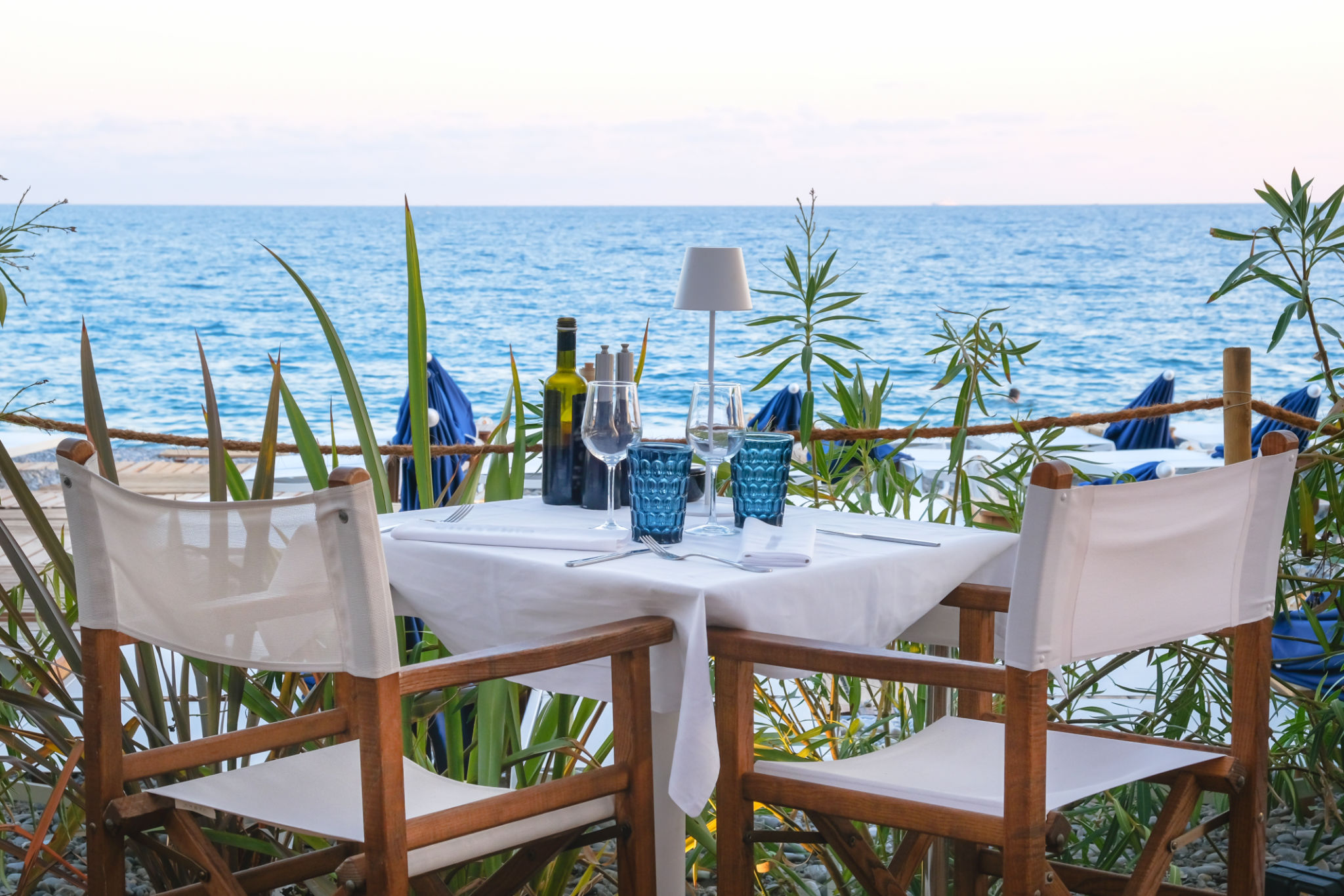 beachfront patio