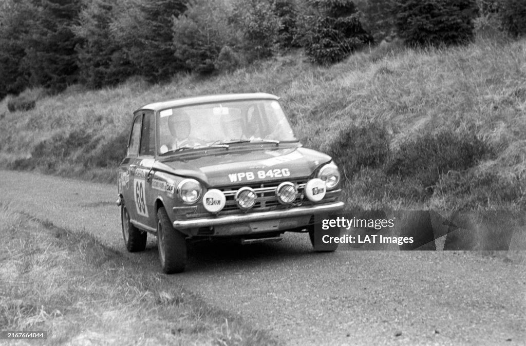 Scottish All Rover Rally Jill Robinson / Frances Cobb, Daf 55 during the Scottish Rally on ...