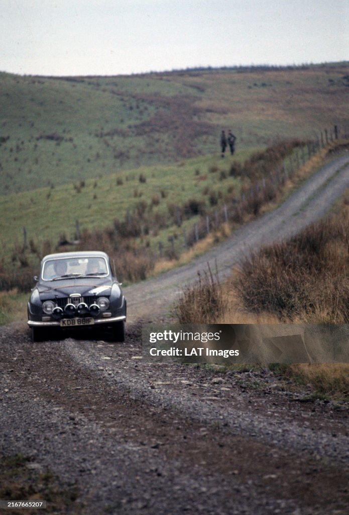 Ac Rally Saab 96 V4 during the RAC Rally on November 15, 1968. News Photo ...