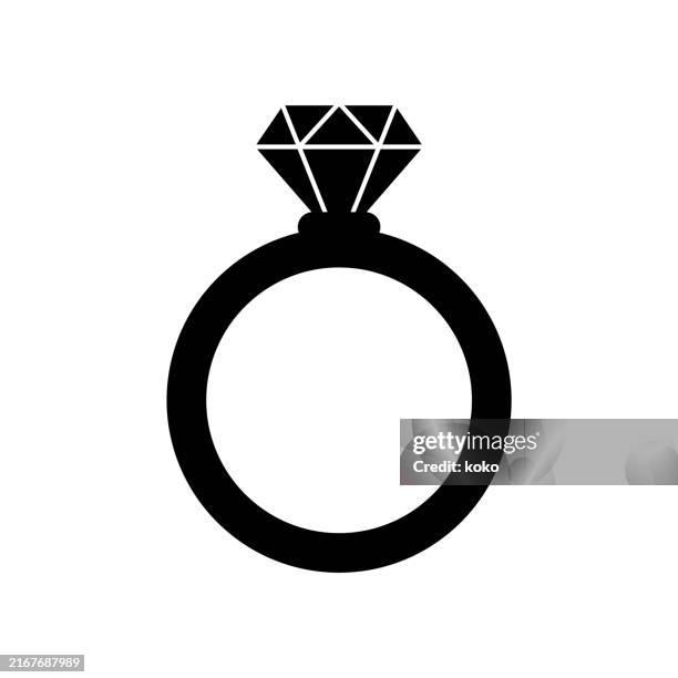 diamond ring. - black bride stock illustrations