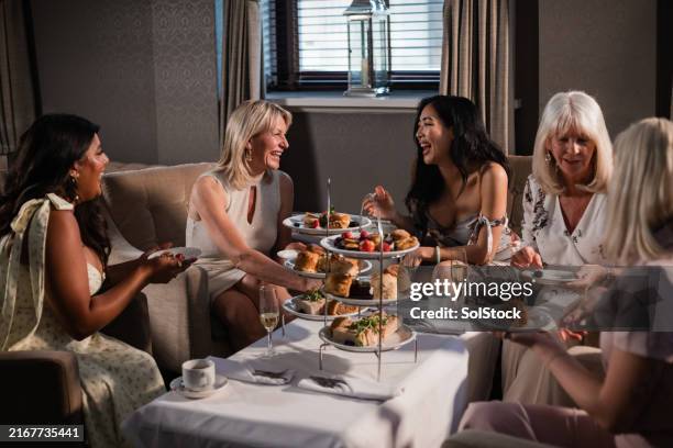 a fine afternoon tea - afternoon tea stock pictures, royalty-free photos & images