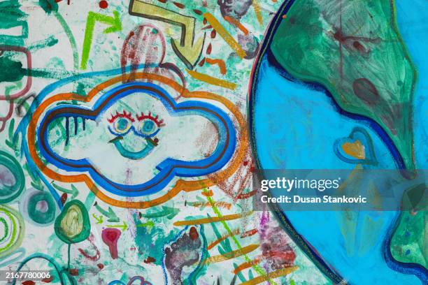 eine geschichte, die ich über den planeten erde gelesen habe - planet earth drawing stock-grafiken, -clipart, -cartoons und -symbole