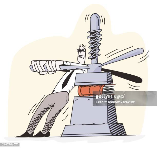 ilustrações de stock, clip art, desenhos animados e ícones de traditional book printing - editor