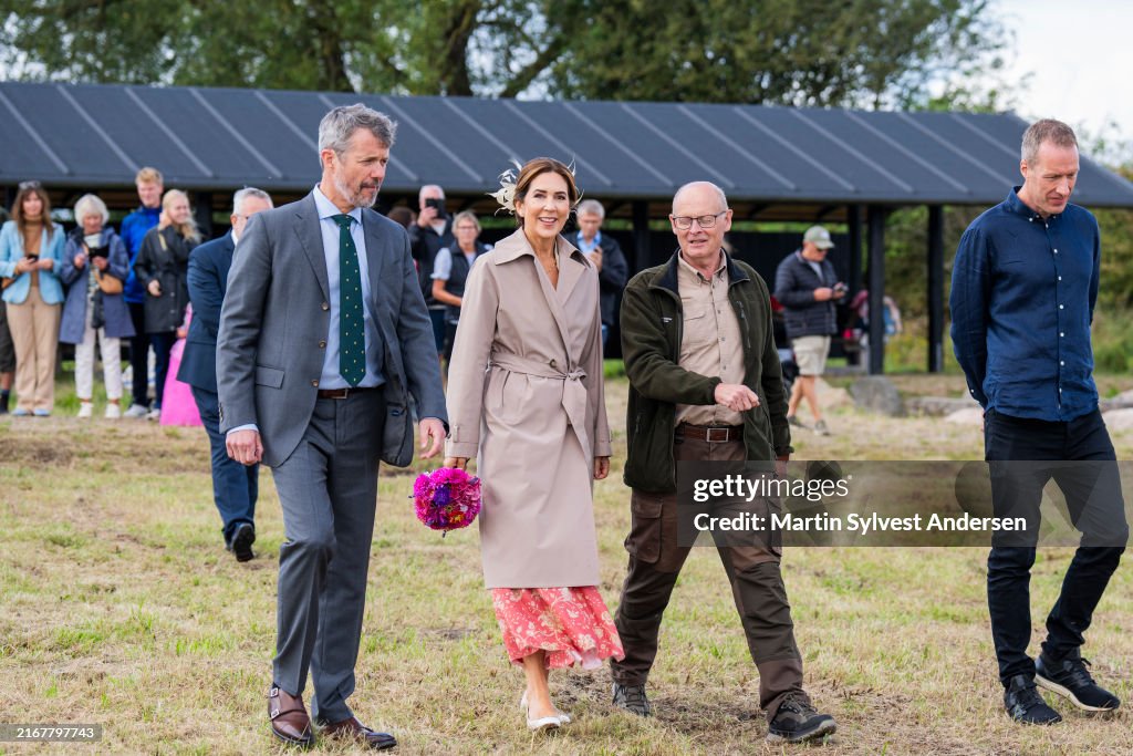 Danish Royal Couple Arrives With Royal Ship To Assens