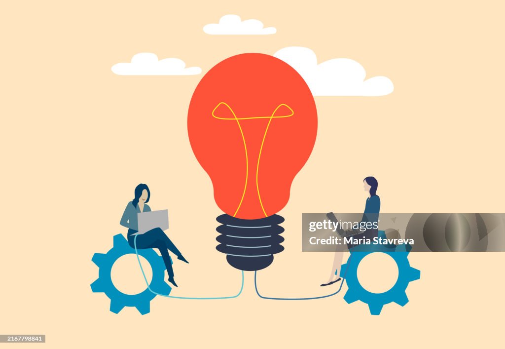 Problem Vs Innovation Solving Problem Achievement And Working Innovation Concept High-Res ...