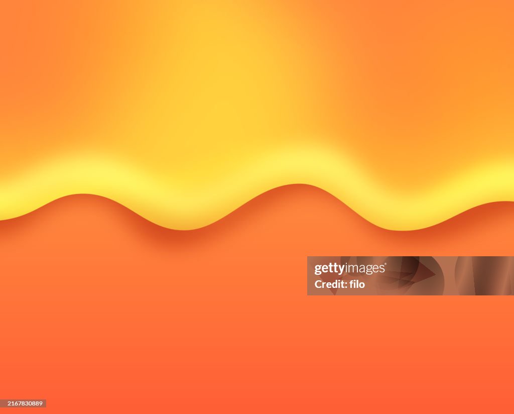 Melted Gradient Liquid Blend Yellow Honey Gold Fall Edge Background