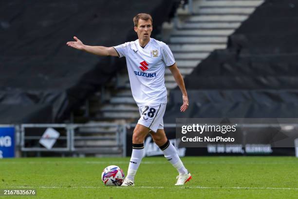 Milton Keynes Dons' Tom Carroll during the second half of the Sky Bet League 2 match between MK Dons and Carlisle United at Stadium MK in Milton...