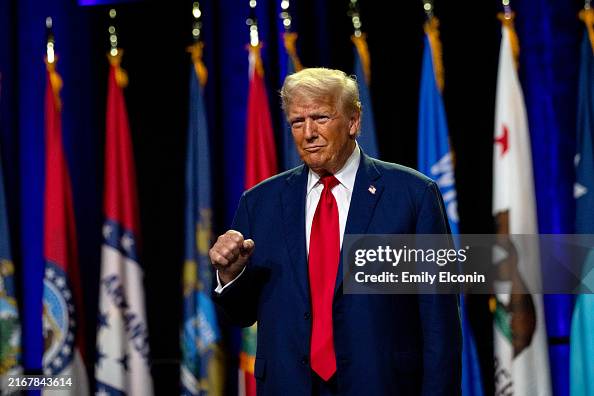 Donald Trump Speaks At The National Guard Association Of The United States' 146th General Conference & Exhibition Donald Trump Speaks At The National Guard Association Of The United States' 146th General Conference & Exhibition