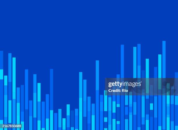 wissenschaftsdiagramm und grafikdaten abstrakter blauer hintergrund - balkendiagramm stock-grafiken, -clipart, -cartoons und -symbole