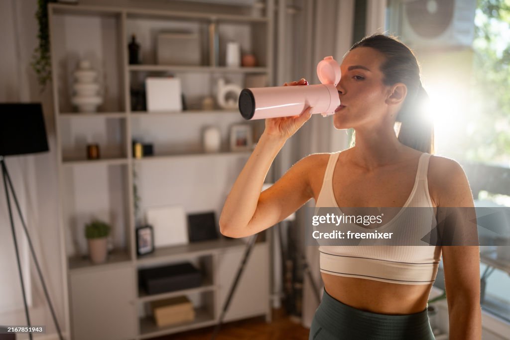 Hydration after home workout