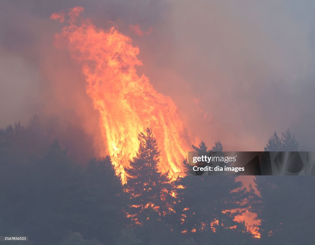 Fire in Ankara, Turkey