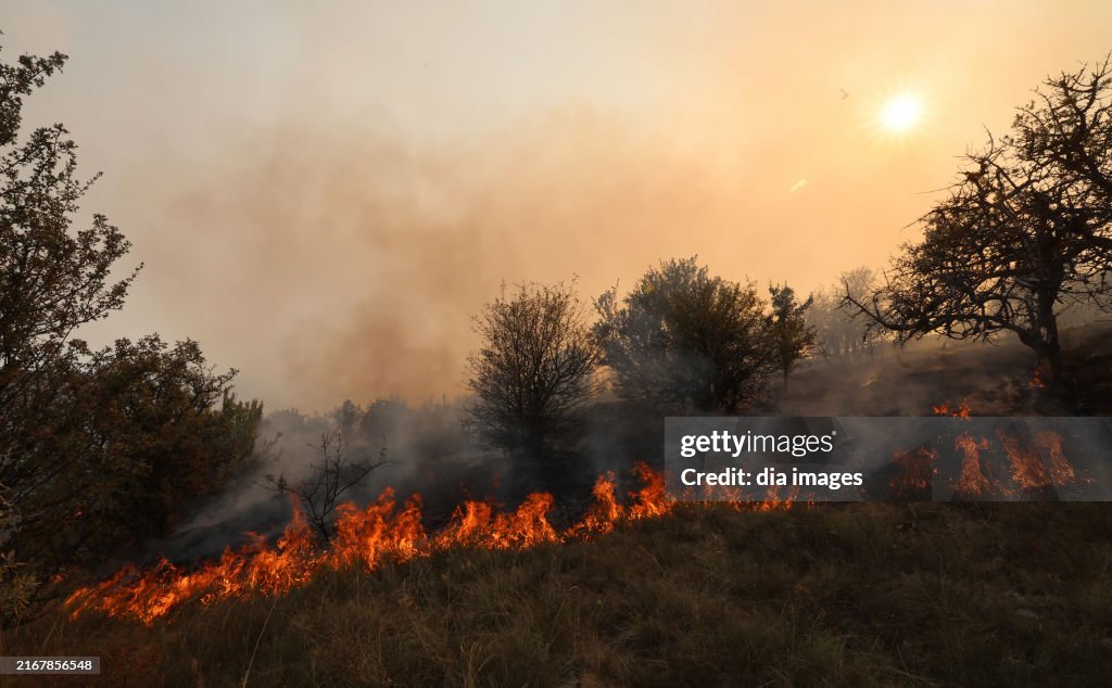 Fire in Ankara, Turkey