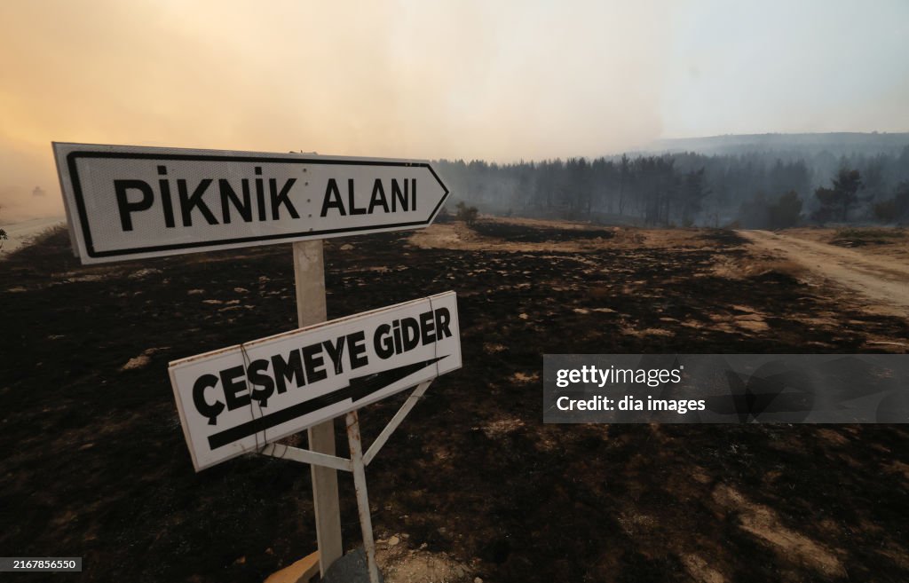 Fire in Ankara, Turkey
