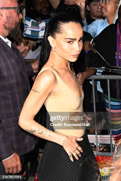 Zoe Kravitz is seen on the Lower East Side on August 21, 2024 in New York City.