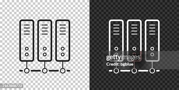 Computer server. Icon for design on blank background Computer server. Icon for design on blank background