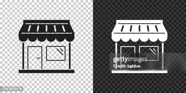 store. icon for design on blank background - boutique owner stock illustrations
