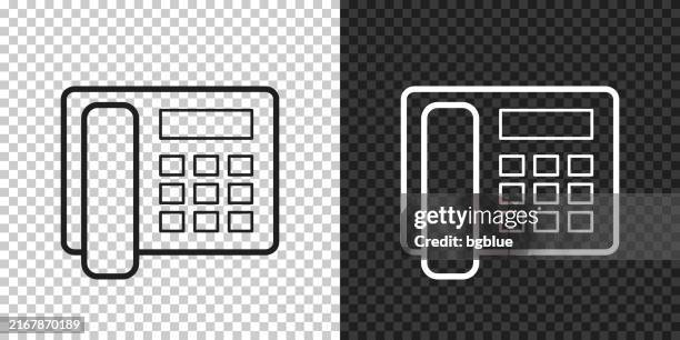 telephone. icon for design on blank background - phone cable stock illustrations